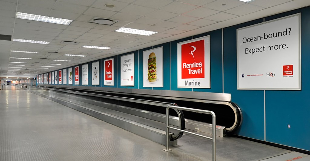 Airport advertisement